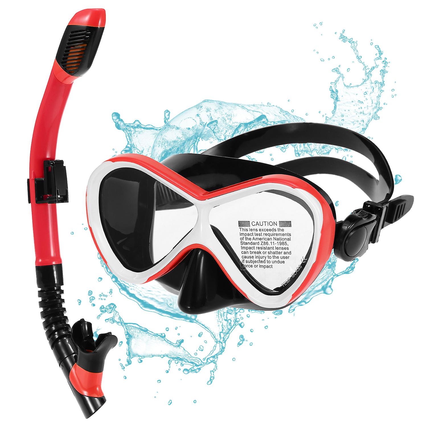 Kids Professional Swimming Goggles With Dry Snorkel Tube Set