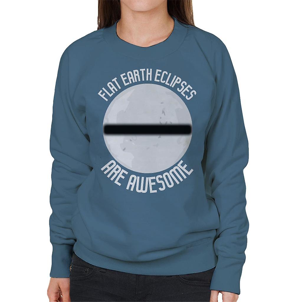 Flat Earth formørkelser er awesome kvinner ' s Pullover