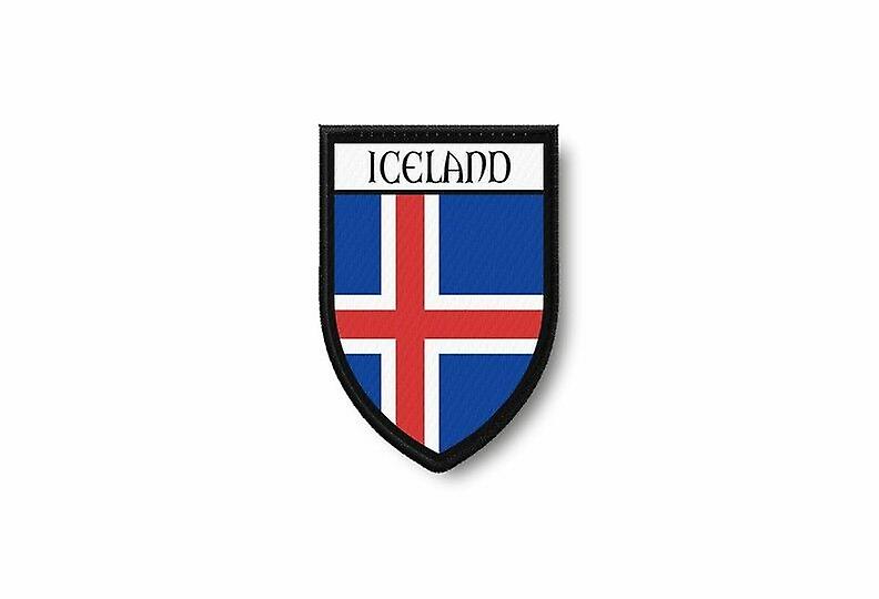 Patch Ecusson Termocollant Edge Brode Flag Prints Iceland Iceland