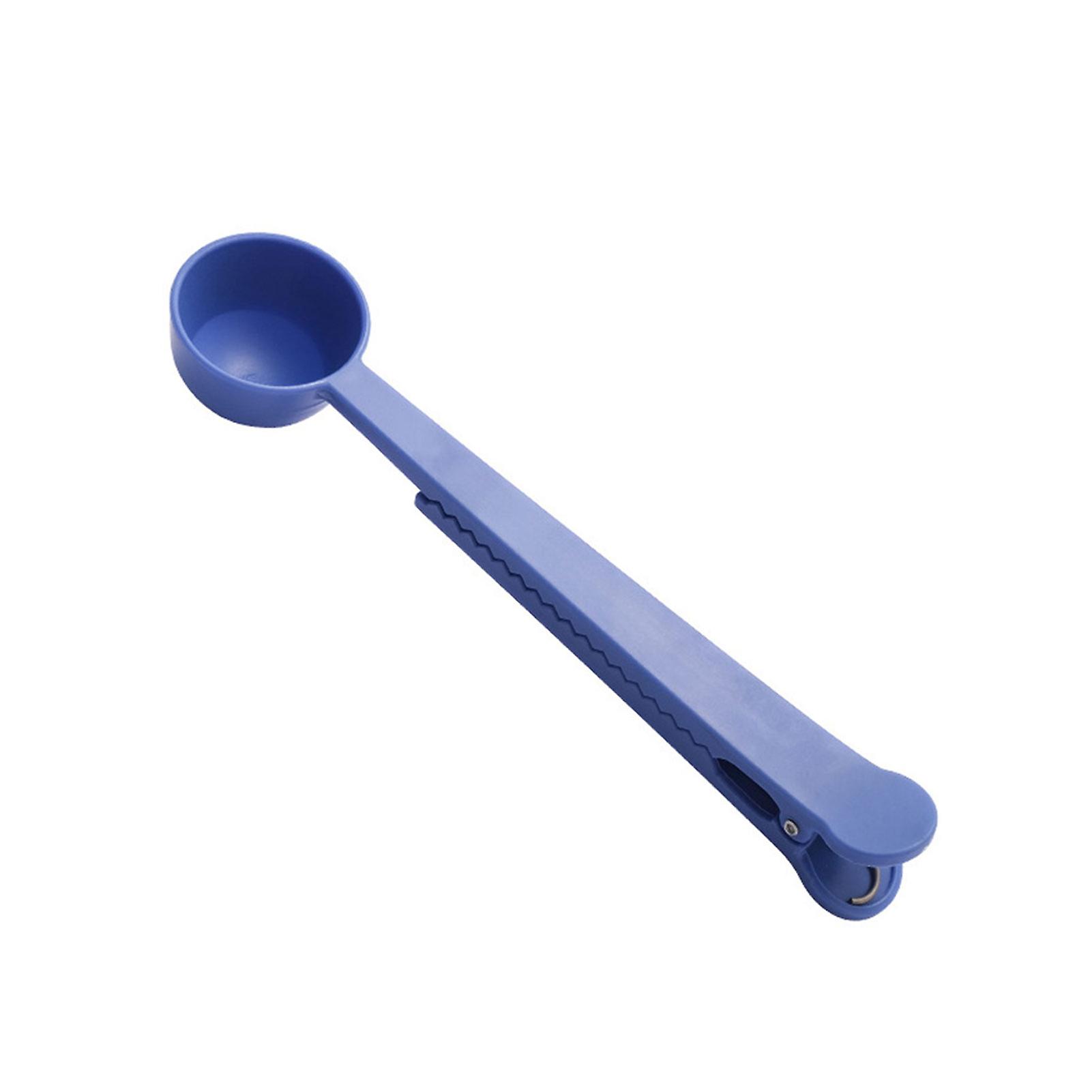 2 In 1 Spoon & Food Bag Clips Leak Proof Portable Scoop Bag Clips For Candies Chips Cornflakes Coffee