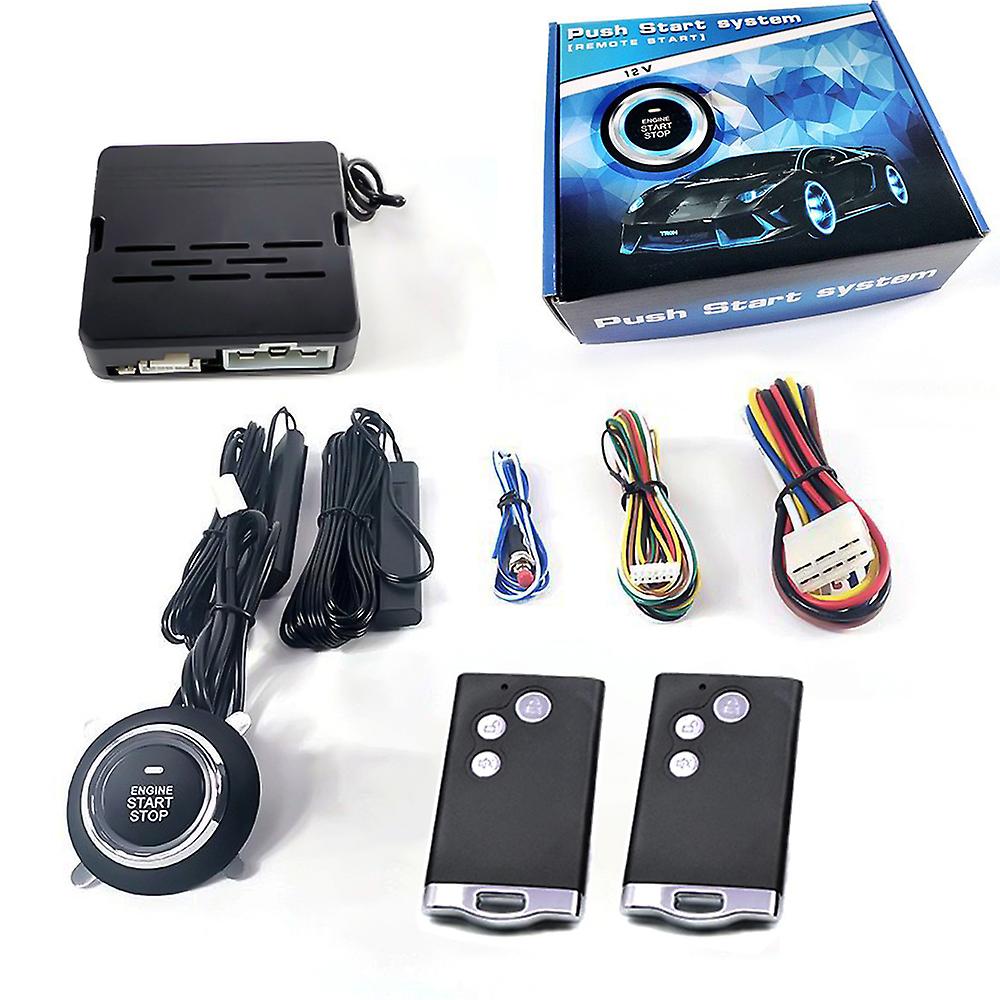 12v Car Engine Ignition Start Stop Button System Keyless Entry Push Start System Car Alarm With Remote Starter Car Accessories