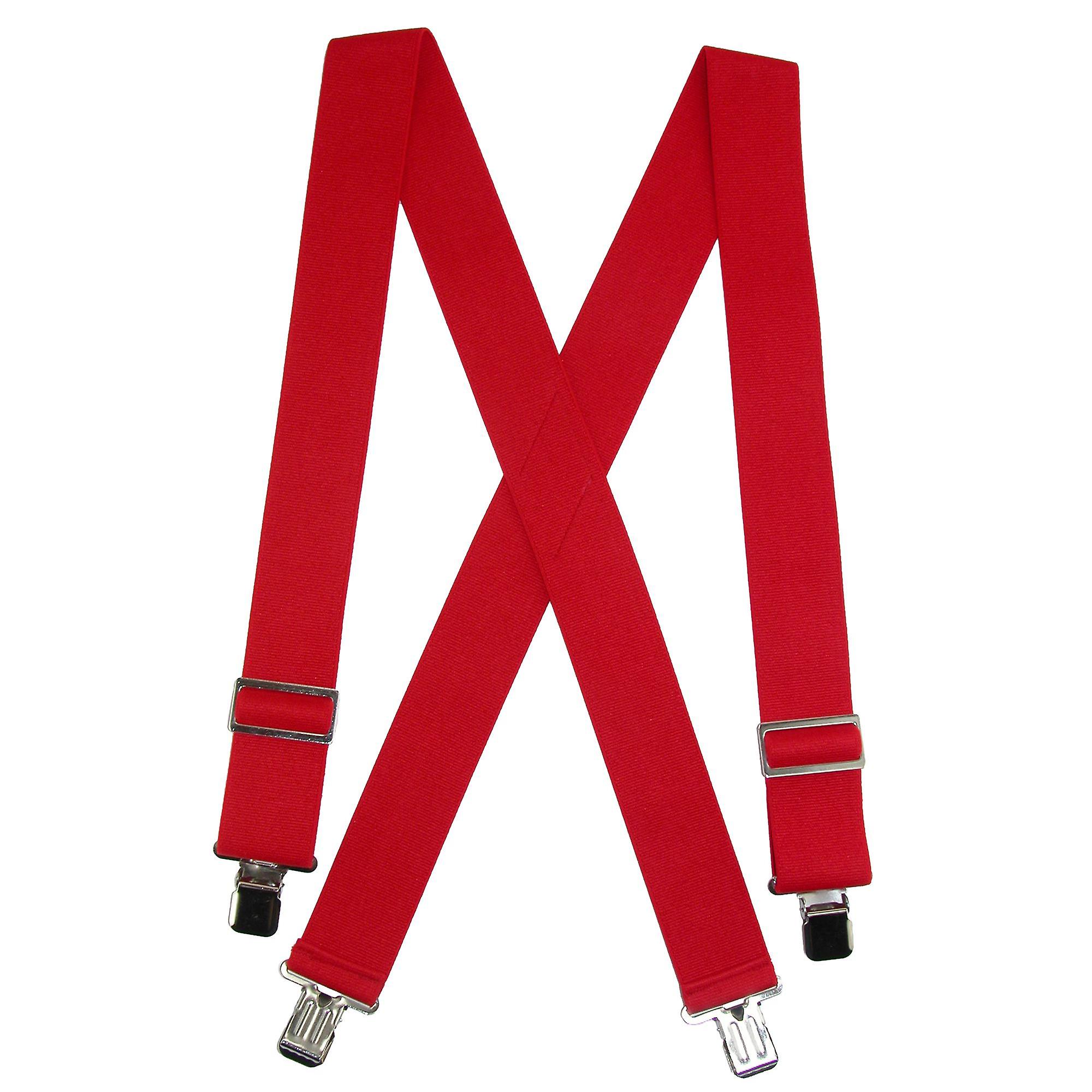 CTM  Elastic Heavy Duty Basic Clip-End Work Suspender (Men)