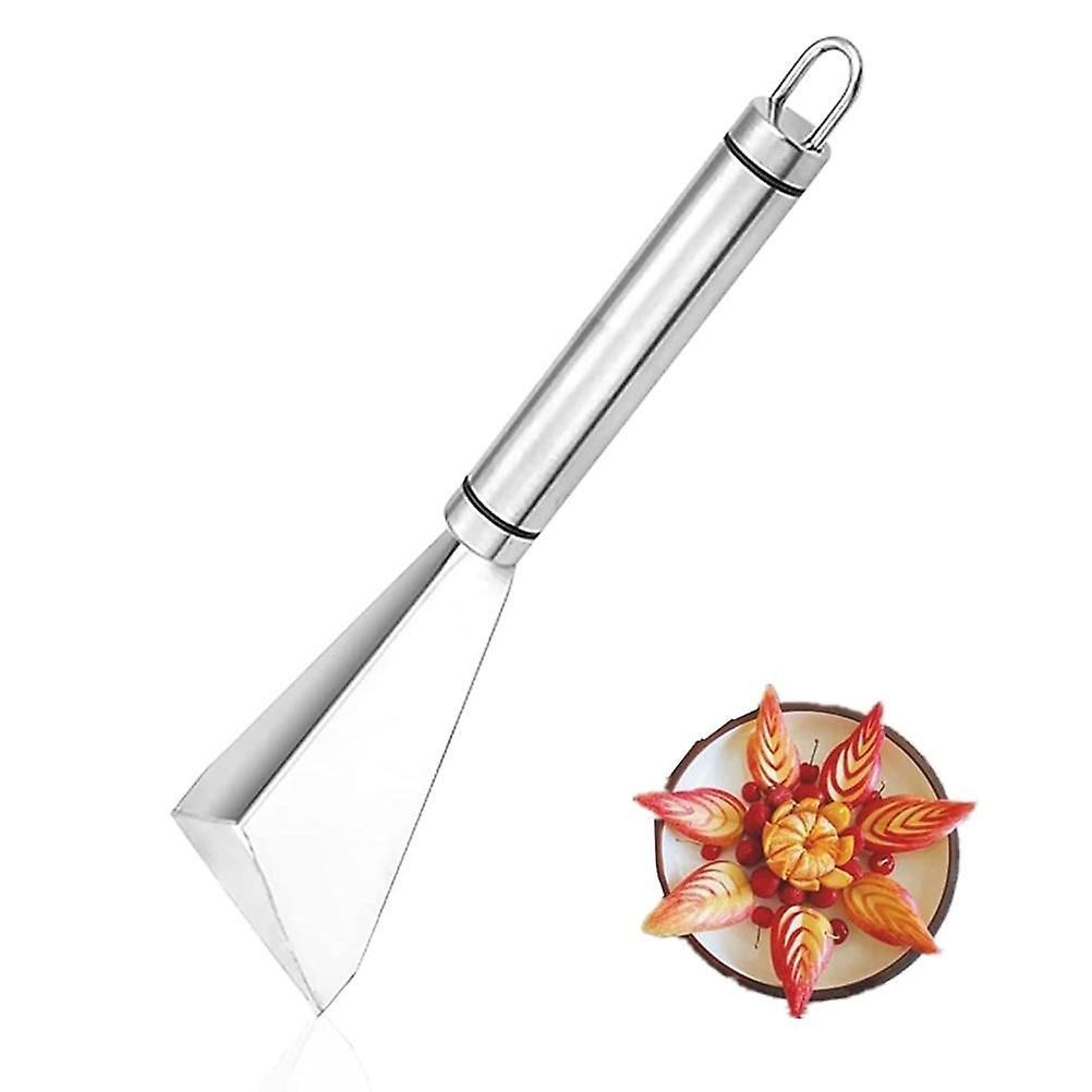 Stainless steel fruit carving knifeDIYPlatter Decorative Triangular Carving Tool with Carving Blade for Fruits and Vegetables