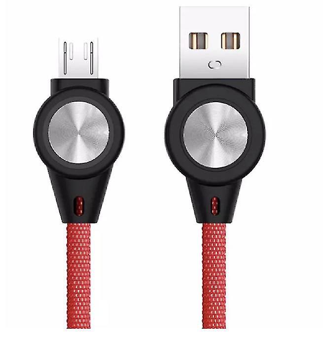 2Pcs For Type C Red Universal 3a Phone Fast Charging Data Cable Az11630