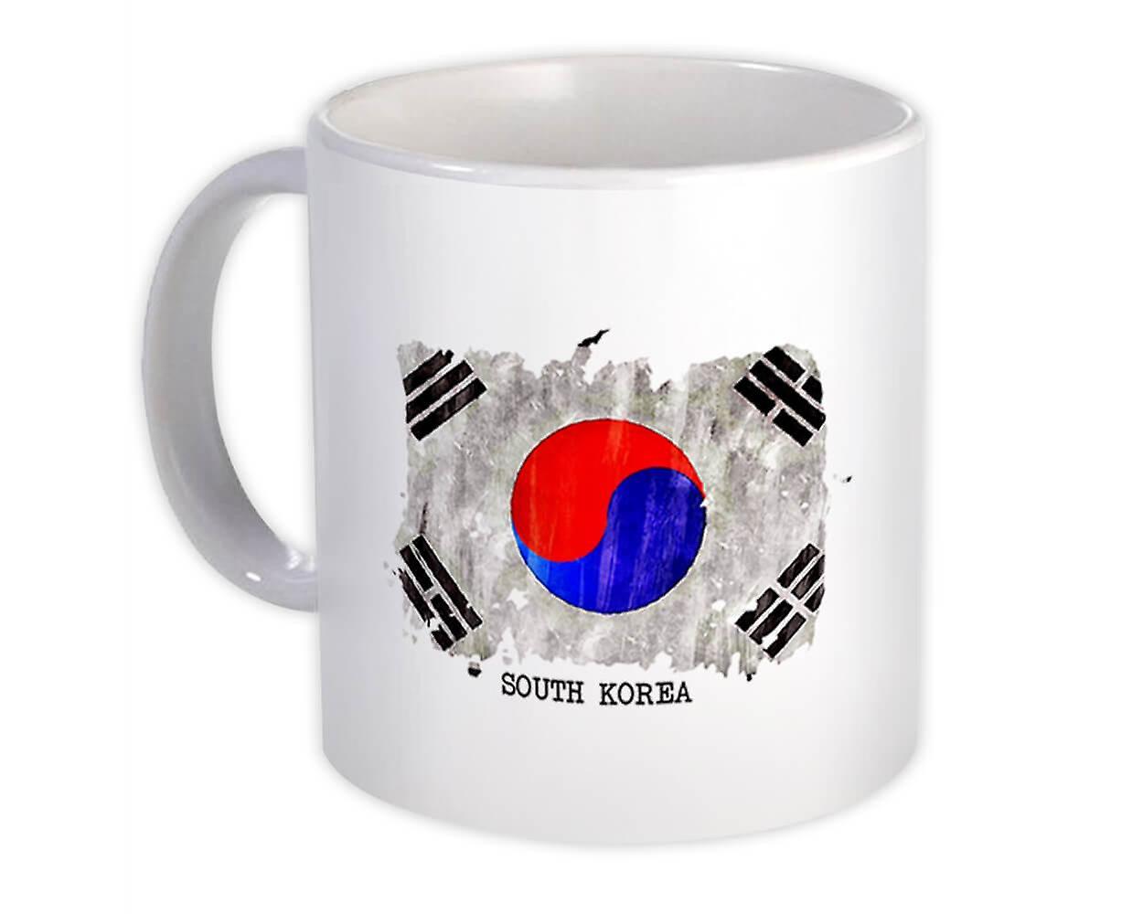 Presentmugg: Sydkoreas flagga Asien