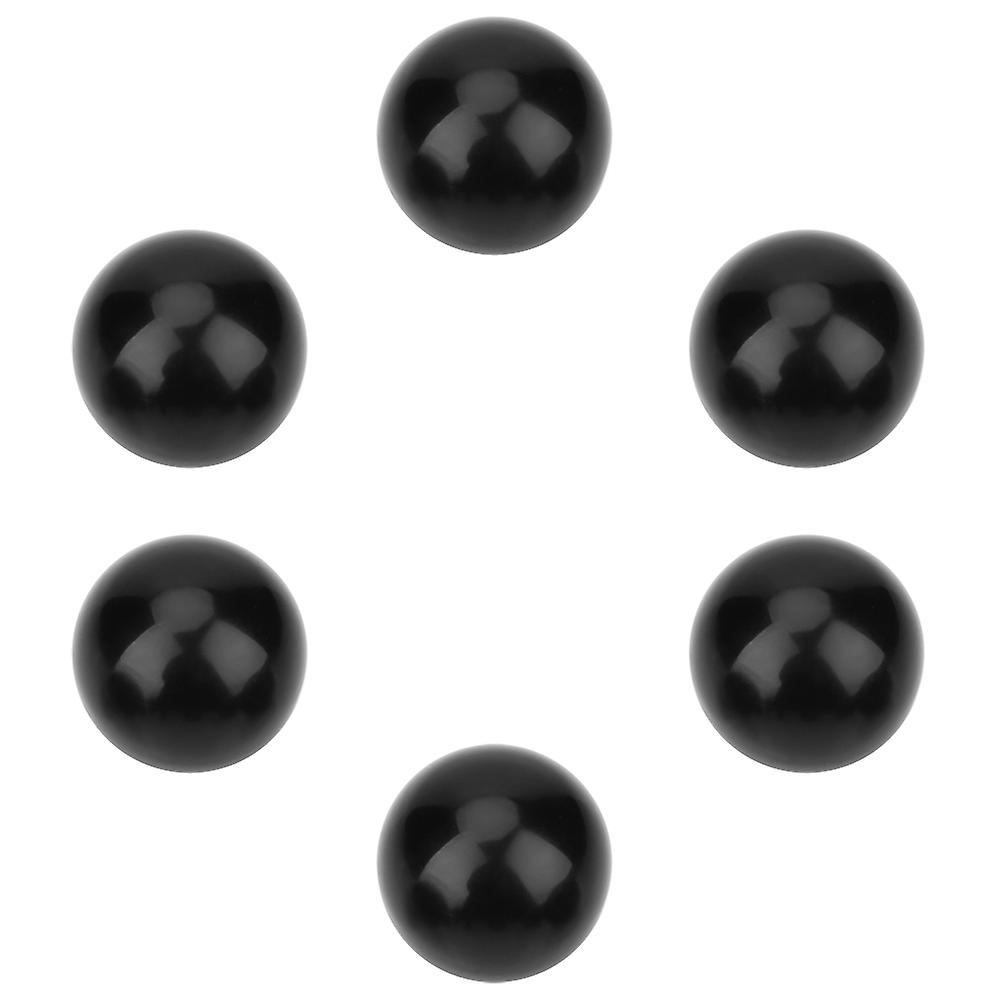 6Pcs Black M12 Threaded 40mm Diameter Round Handle Ball Knob for Machine Tools