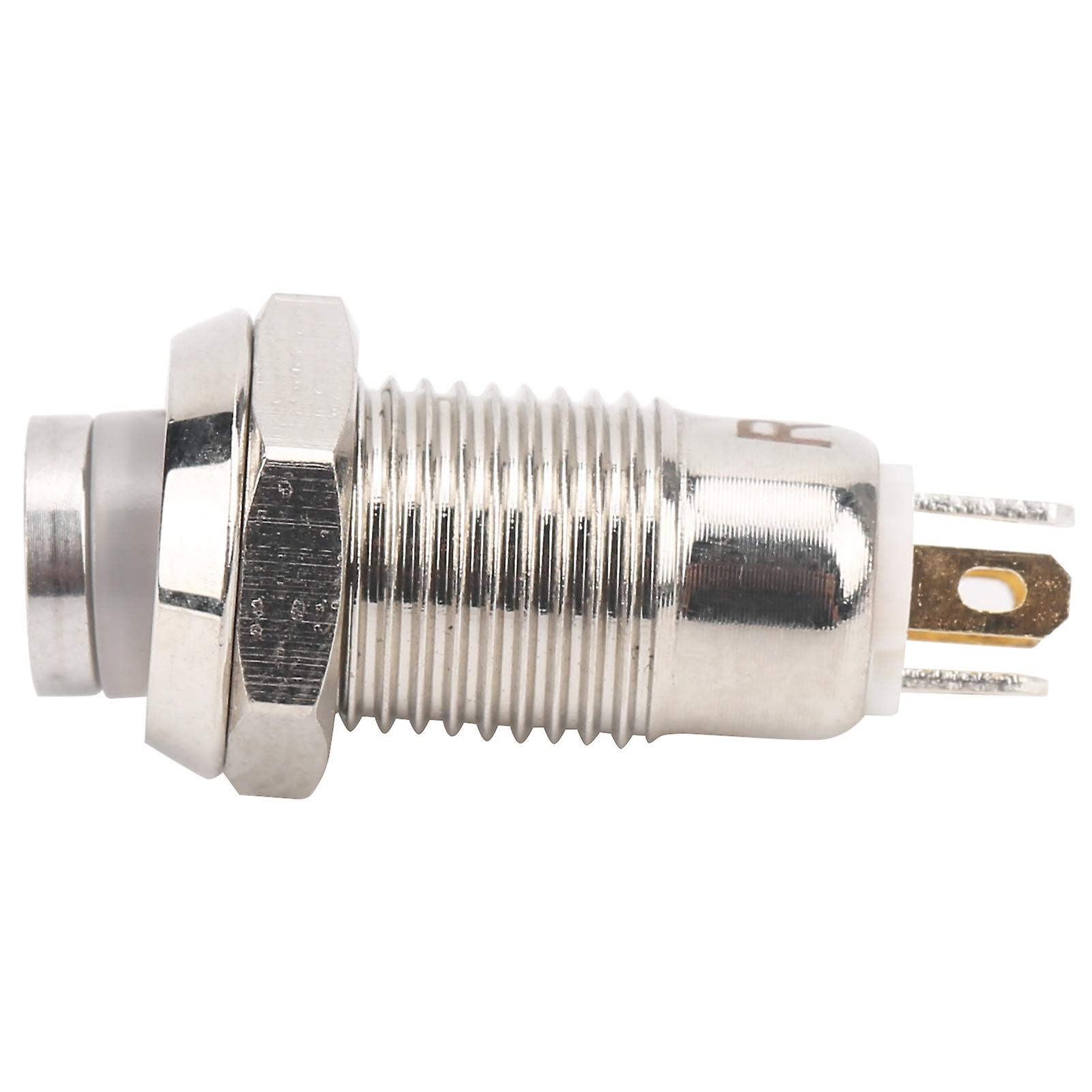3V Red Light Waterproof 8mm Momentary Push Button Start Switch