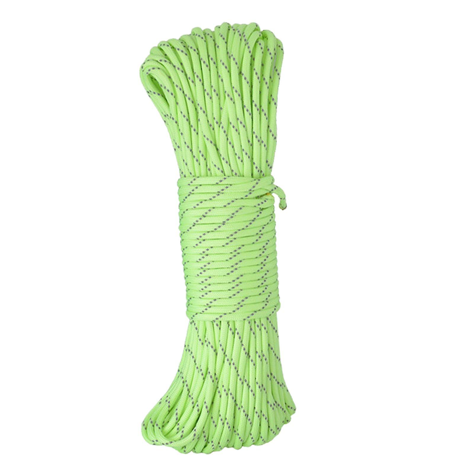 GLOW IN THE DARK REFLECTIVE ROPES 31M TENT CAMPING ROPE Blue