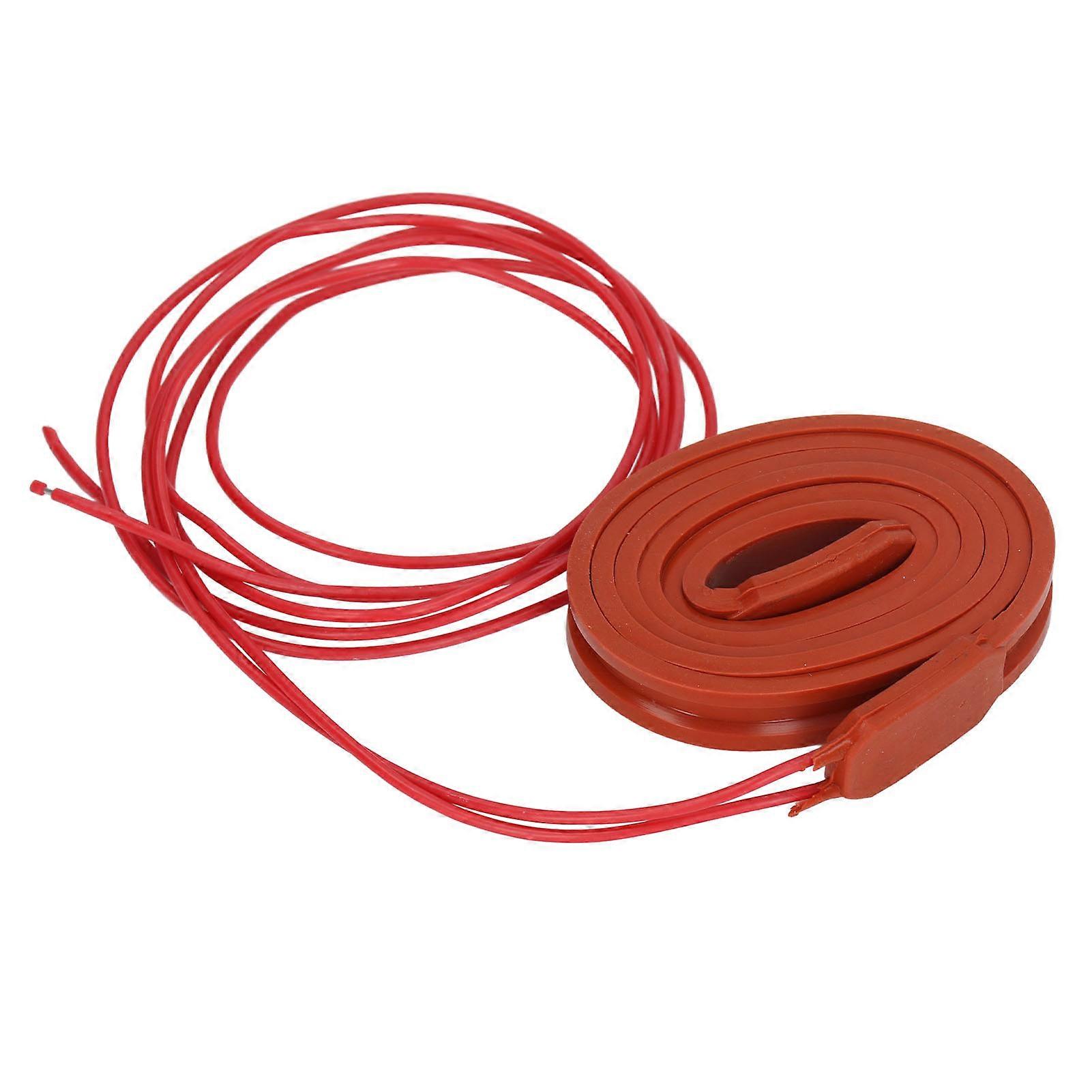 80W Silicone Heating Belt Waterproof Flexible Heater Wrap Self Control Temperature Warmer Belt DC24V