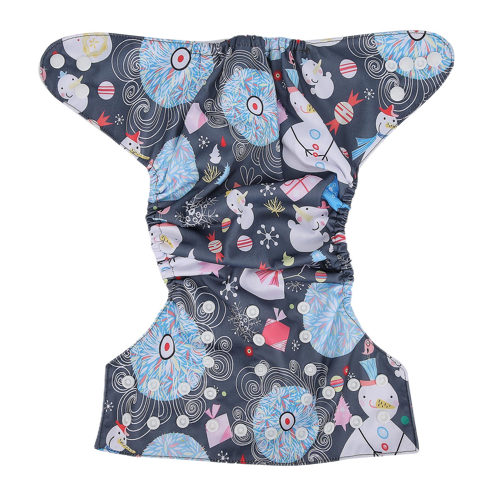 Baby Reusable Printed Cloth Diaper Soft Washable Adjustable Infant Nappy DiaperBL050