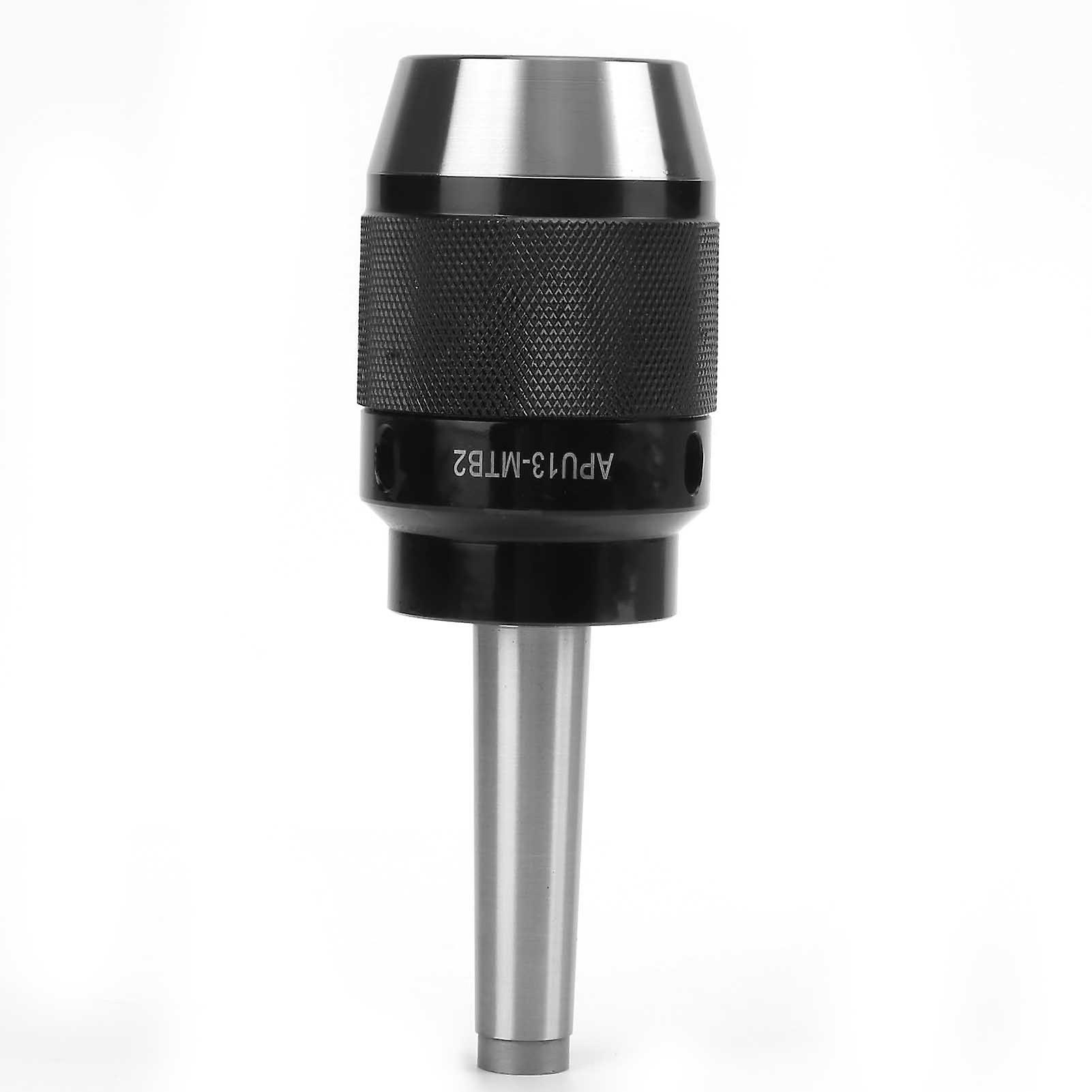 Drill Chuck Back Pull SelfTightening 3Jaw Straight Shank Lathe Drilling Tool APU13MTB2