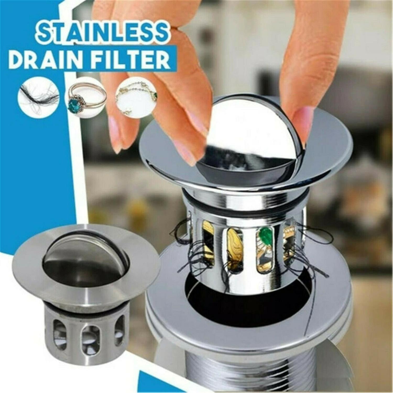 Universal Explosion-proof Anti-clogging Bathroom Sink Basin Bounce Strainer BoSaiD