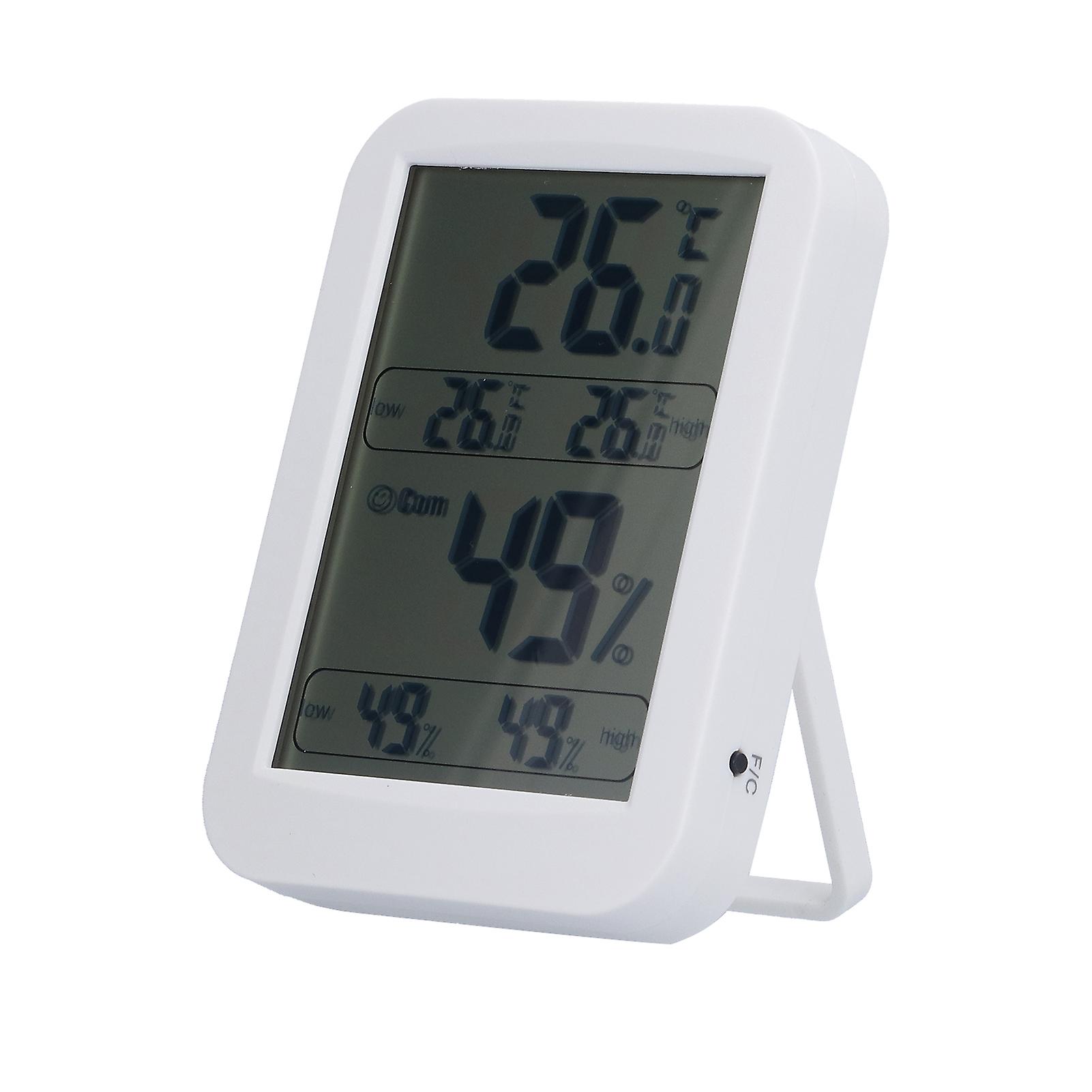 Comfort Level Indicator Indoor Temperature Humidity Monitor With Digital Hygrometer Thermometer And High Accuracy Sensor, Wide Usage For Elderly