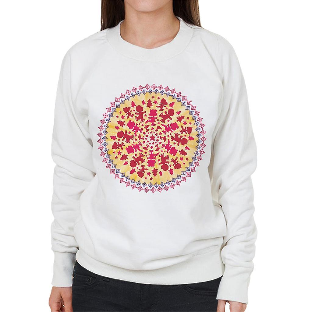 Peanuts Snoopy Symmetrical Ice Skating Women's Sweatshirt