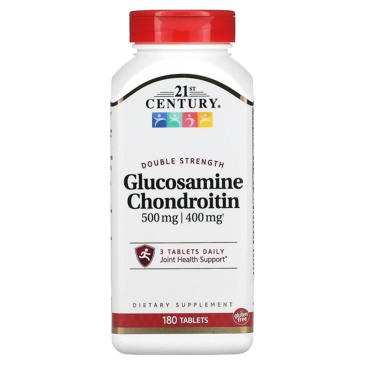 21st Century, Glucosamine Chondroitin, Double Strength, 180 Tablets