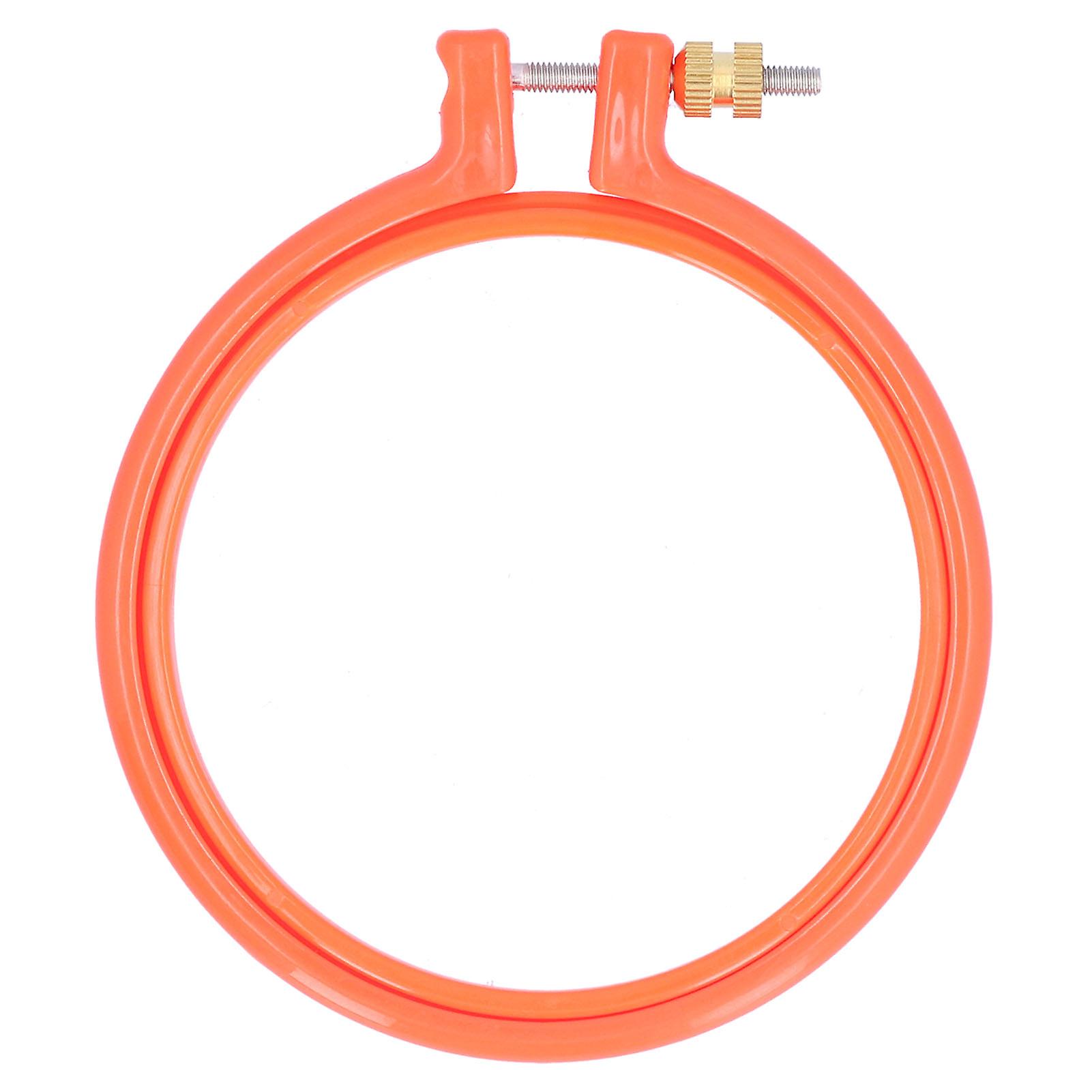 Cercle de broderie au point de croix en plastique coloré, anneau pour bricolage, artisanat, couture, 4 pouces