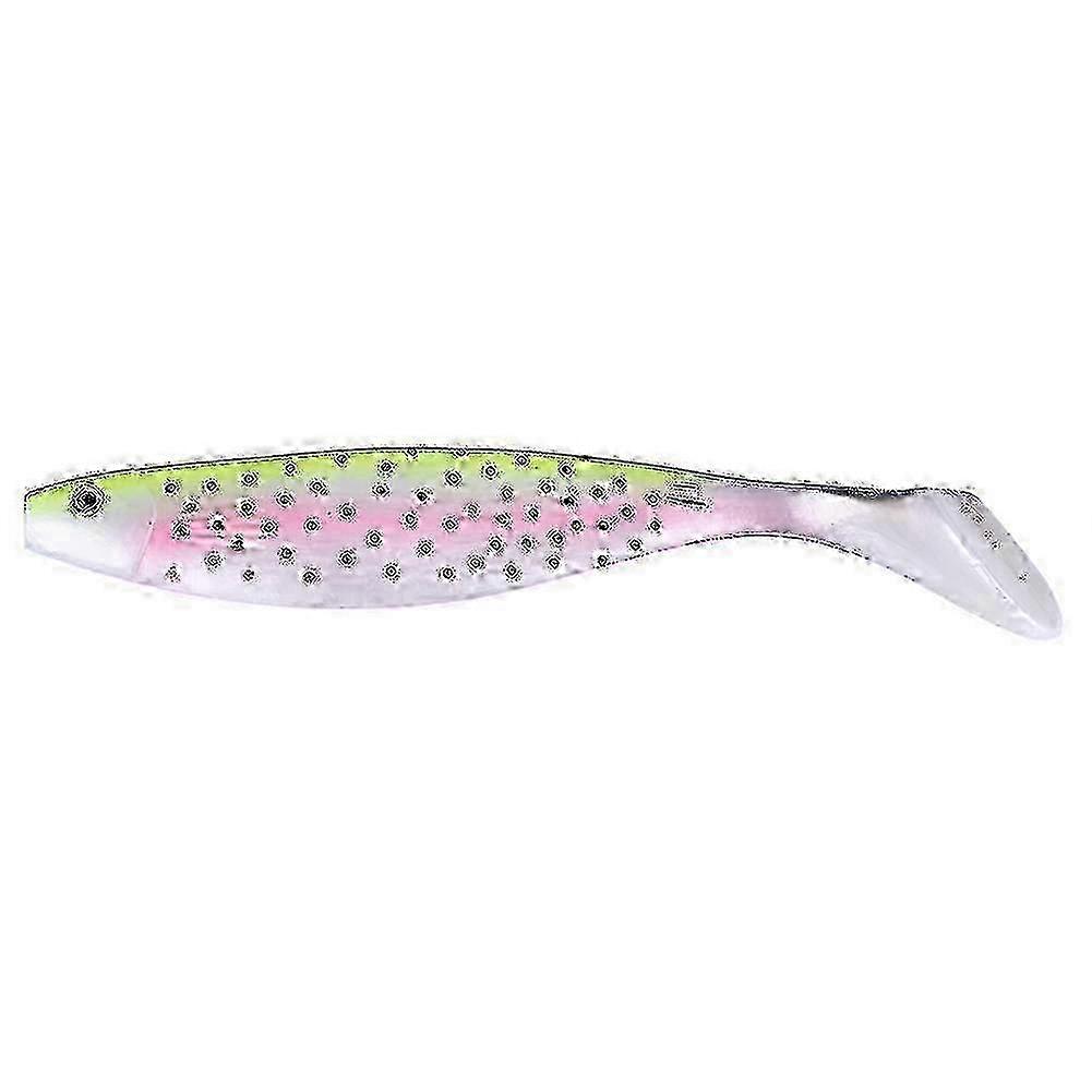 PVC Künstlicher Meeresfischer Köder T Schwanz 23CM Große Fisch Soft Köder (Rosa & Gelb )