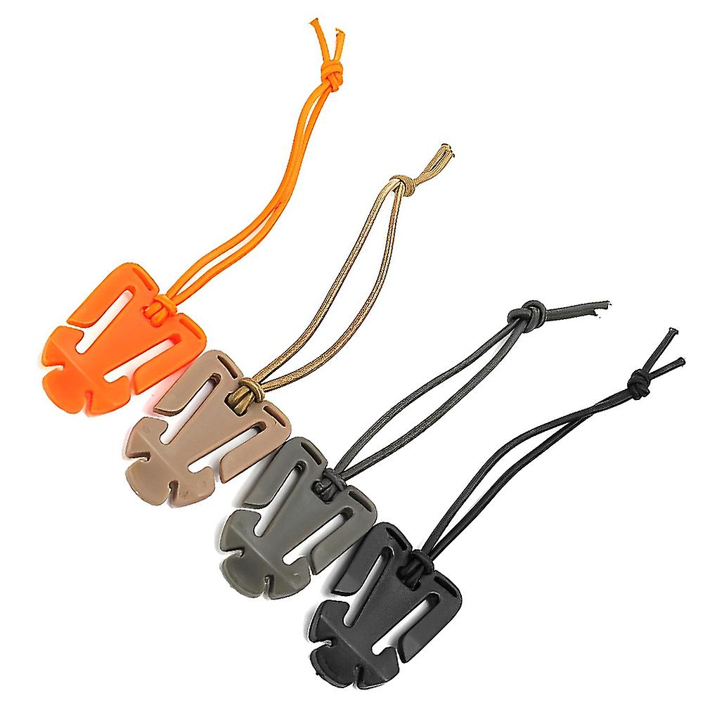 4Pcs Backpack Buckle Small Wearable Clips Multifunctional Elastic Strings Carabiner Household Hanger Hook Tools