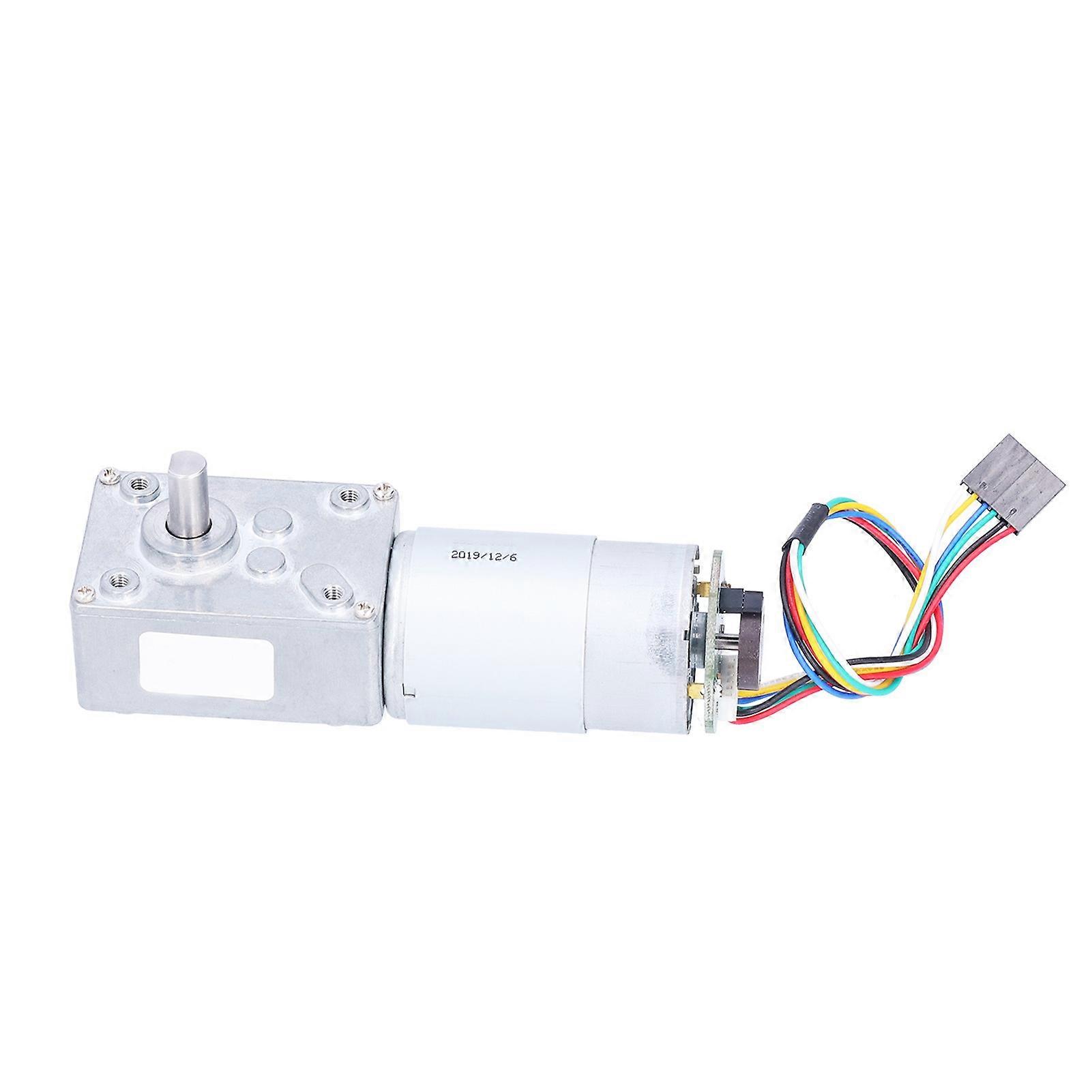 5840555 Worm Gear Motor Self Locking Speed Reduction High Torsion Worm Gear Motor With Encoder470rpm Dc24v