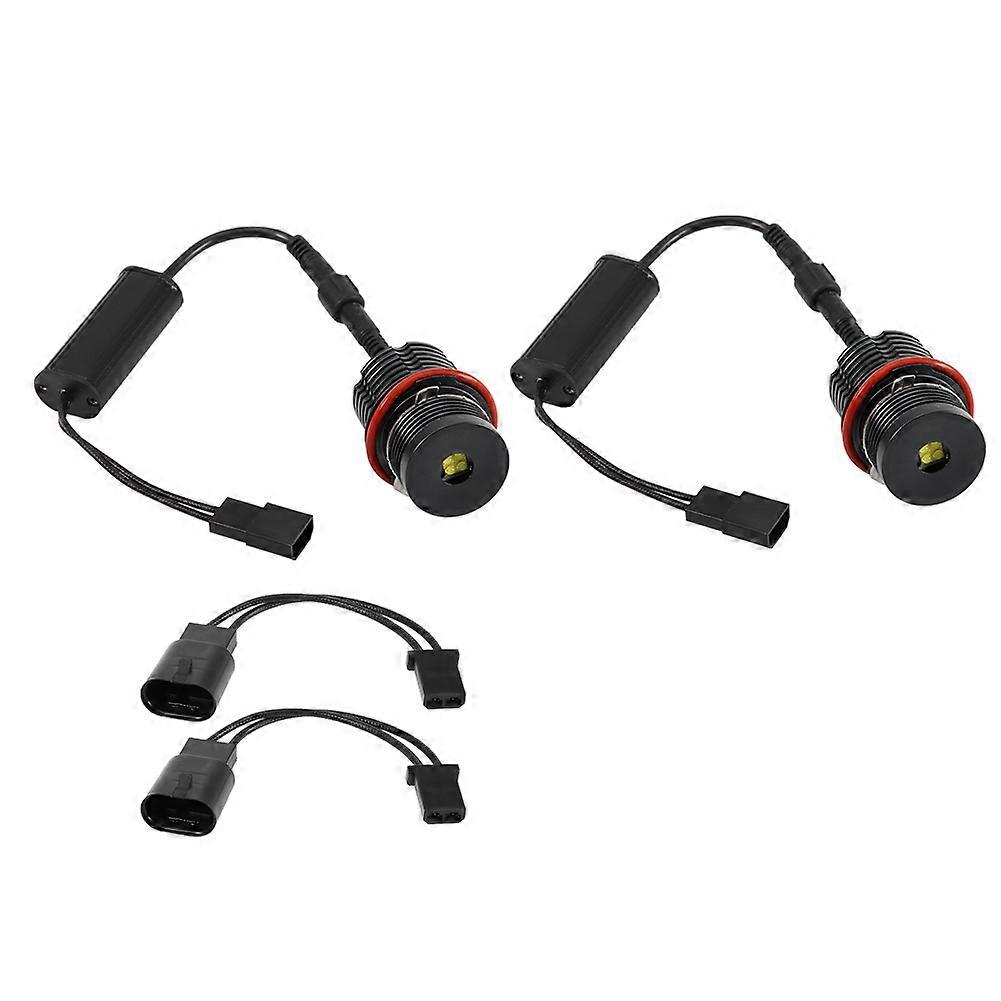 40W LED 6500K Angel Eyes Headlight Bulb for E39 E53 E60 E61 E63 E65 E2U387