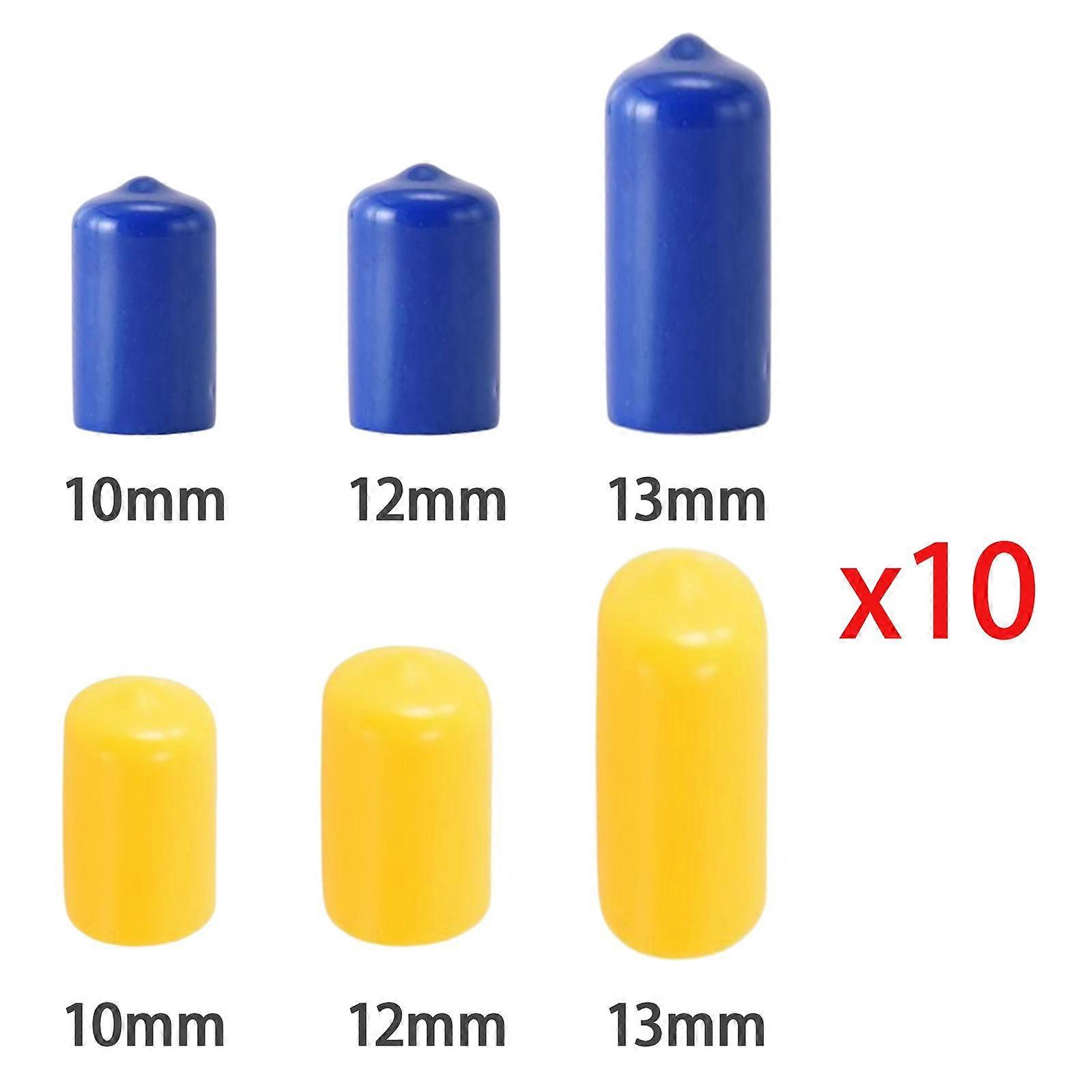 10x Cue Cover Protector Shockproof Caps Pool Cue Bottom Protectors For Pool Cue