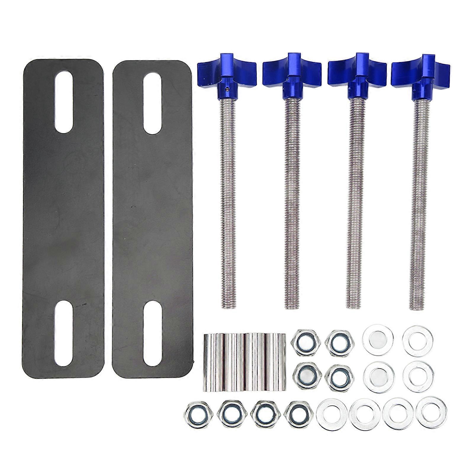 Off Road Traction Board Mounting Pins Adjustable Brackets Set for 4.72?6.69in Recovery Tracks Blue