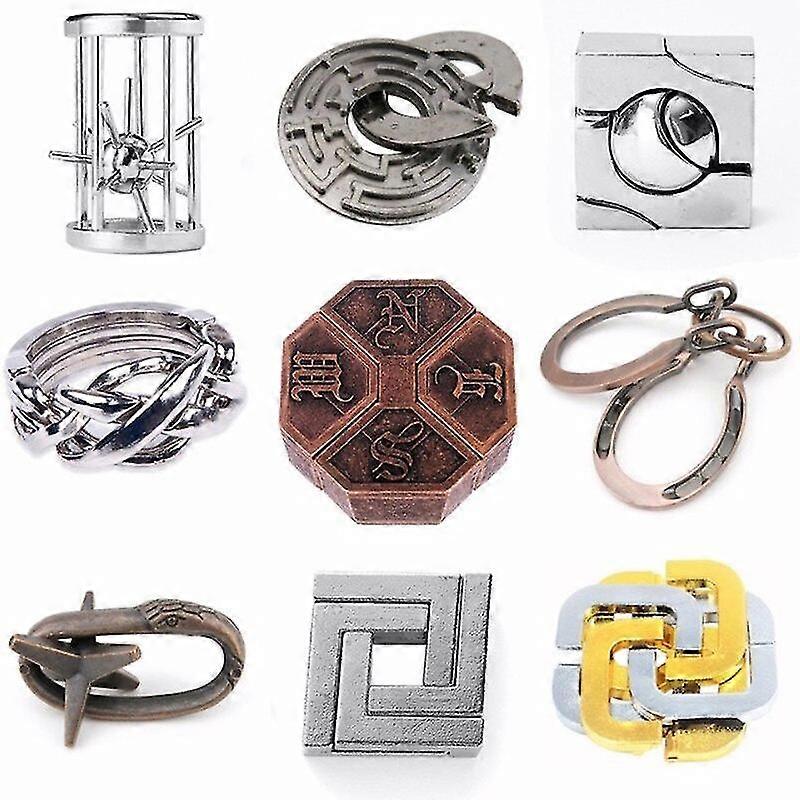 ذكي اختبار الذكاء قفل اختبار الدماغ سبائك الألغاز المعدنية ألعاب الأطفال الكبار ألعاب ذكية لمواهب الطفل لعبة تعليمية