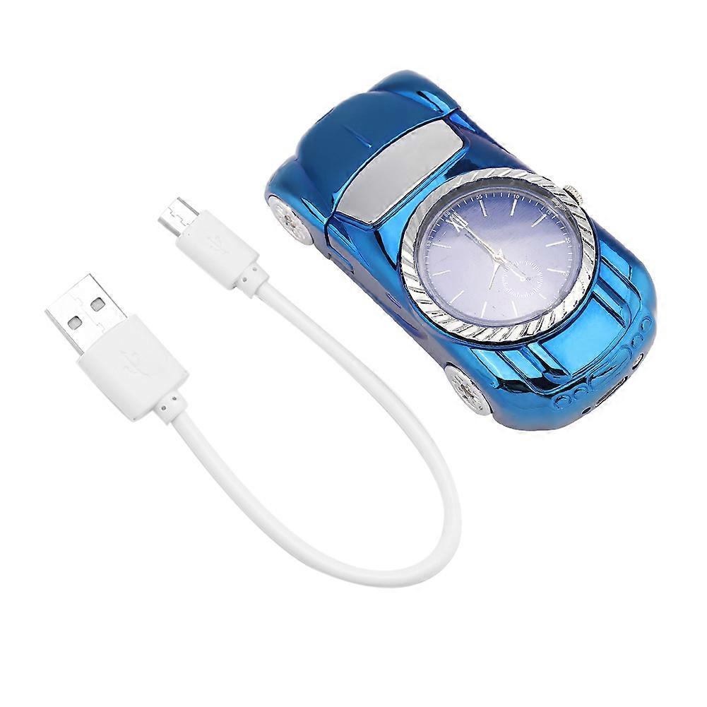 Multifunctional Lighter USB Rechargeable Windproof Cigarette Lighter & Watch Blue
