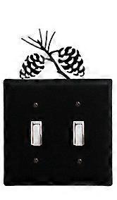 Pinecone - Double Switch Cover