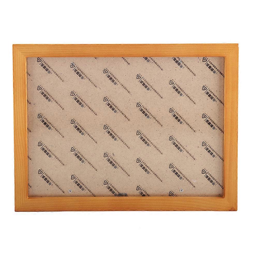 A4 Wooden Photo Picture Frame Poster Frame Home Table Decor Ornament (LighT nut brown)