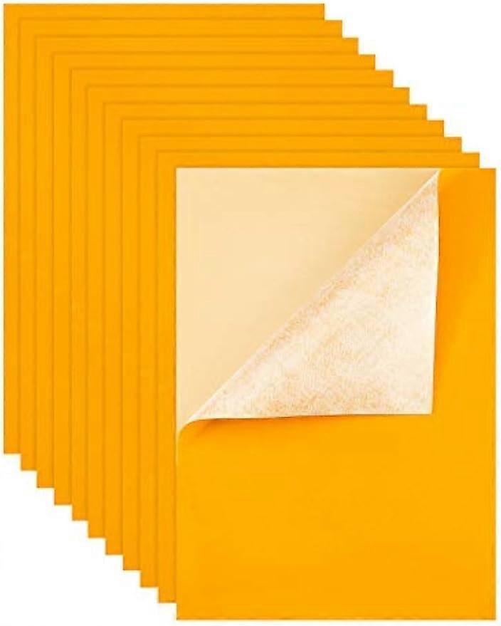 12PCS Velvet Fabric Sticky Back Adhesive Felt Sheet11.5"x15.5" Self-Adhesive Durable and Water Resistant Multi-purpose Ideal for Art and Craft Making