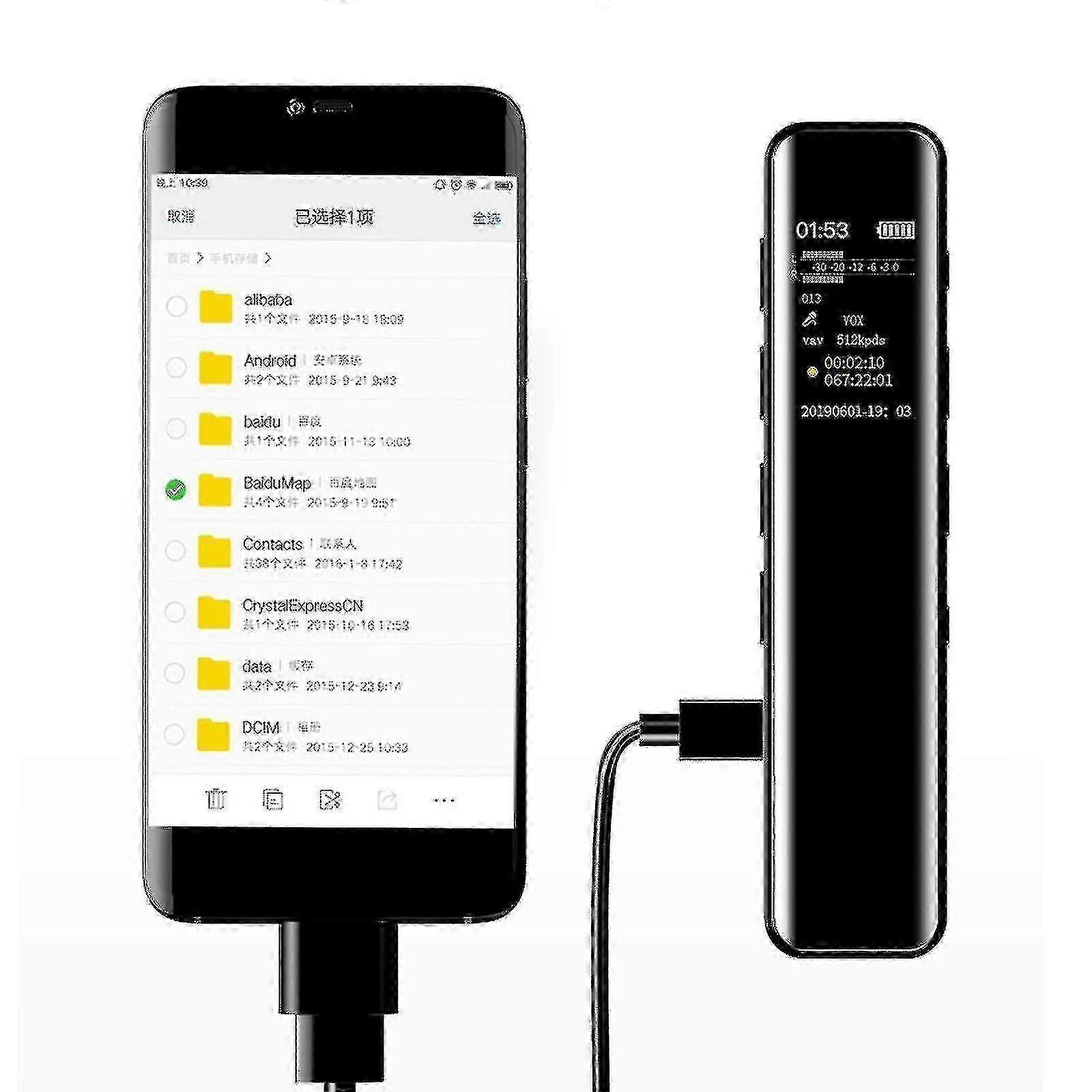 32GB بلوتوث مكالمة هاتفية سجل أكتيفات مسجل صوت Dictaphone مشغل MP3 8k-d