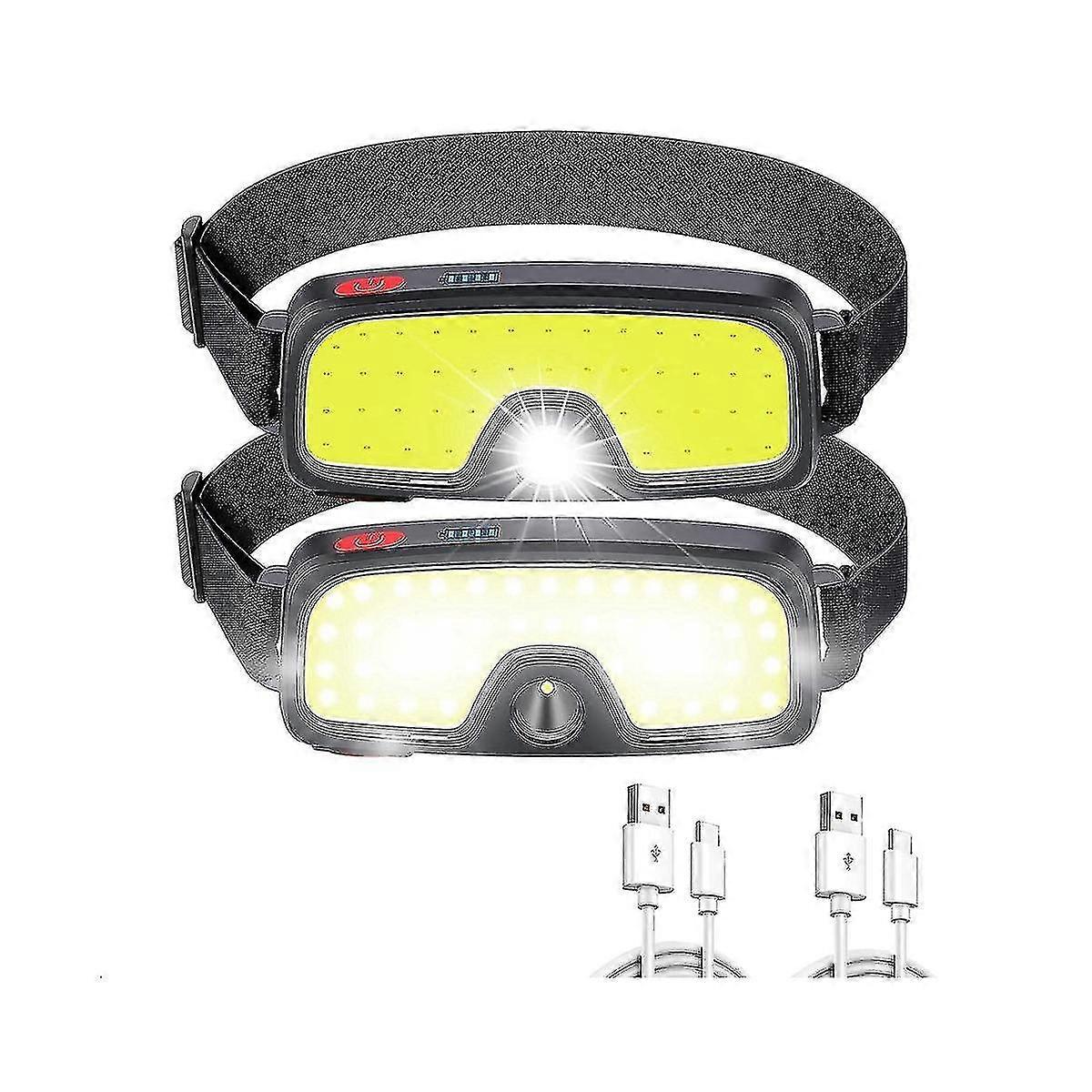 Rechargeable Head Light Lamp,5 Lighting Modes,waterproof Light, Suitable For Outdoor, Running, Fish