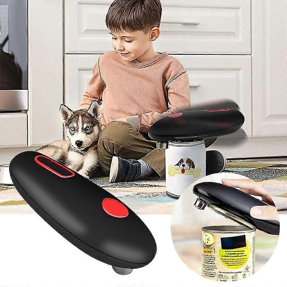 One Click Touch Electric Can Tin Opener Automatic Jar Lid Cutter Wrench Kitchen Gadget Tool