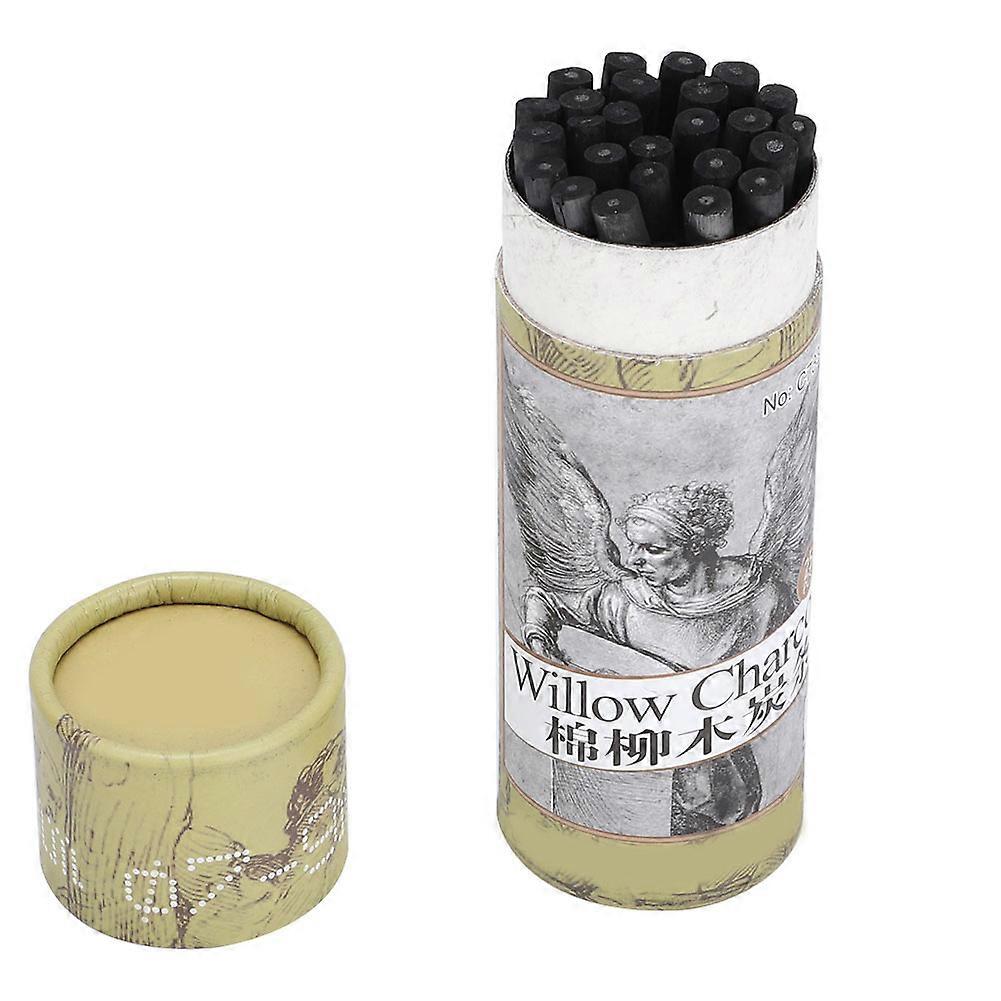 25 قطعة قلم رصاص فحم الرسم شريط الفحم الفنان أدوات الرسم الفن رسم قلم رصاص (7333)