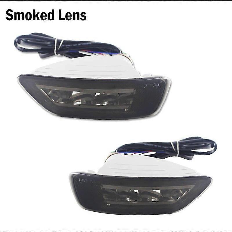 Red LED Rear Bumper Reflector Lights For Jeep Grand Cherokee WK2/Compass & Dodge Journey Function as Tail/Brake & Rear Fog Light