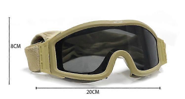 3 In 1 Tactical Glasses Military Shooting