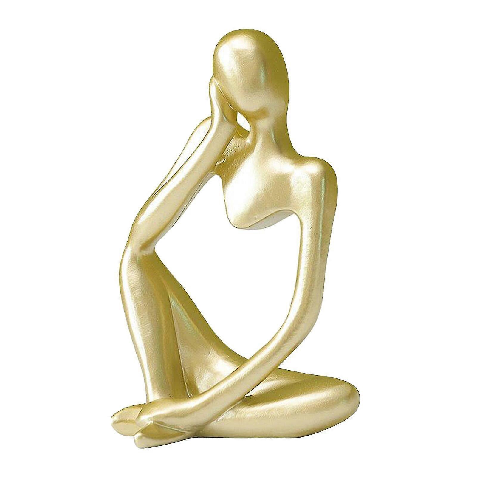 Home Decoration Thinker Statue Abstract Figure Sculpture Small Ornaments Resin Statue Home Crafts
