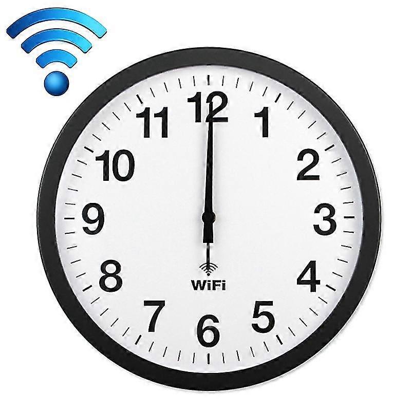 Automatische Zeitsynchronisation Wifi Wanduhr, Größe: 12 Zoll
