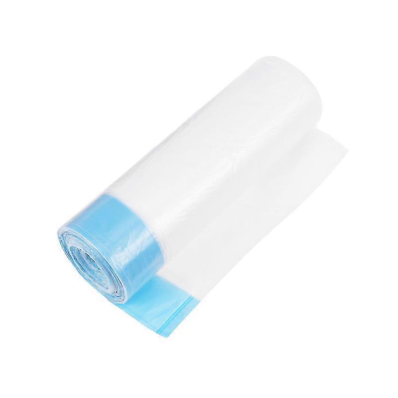 30pcs drawstring beam garbage bag disposable classified plastic bags kitchen thickened garbage bag with handle white