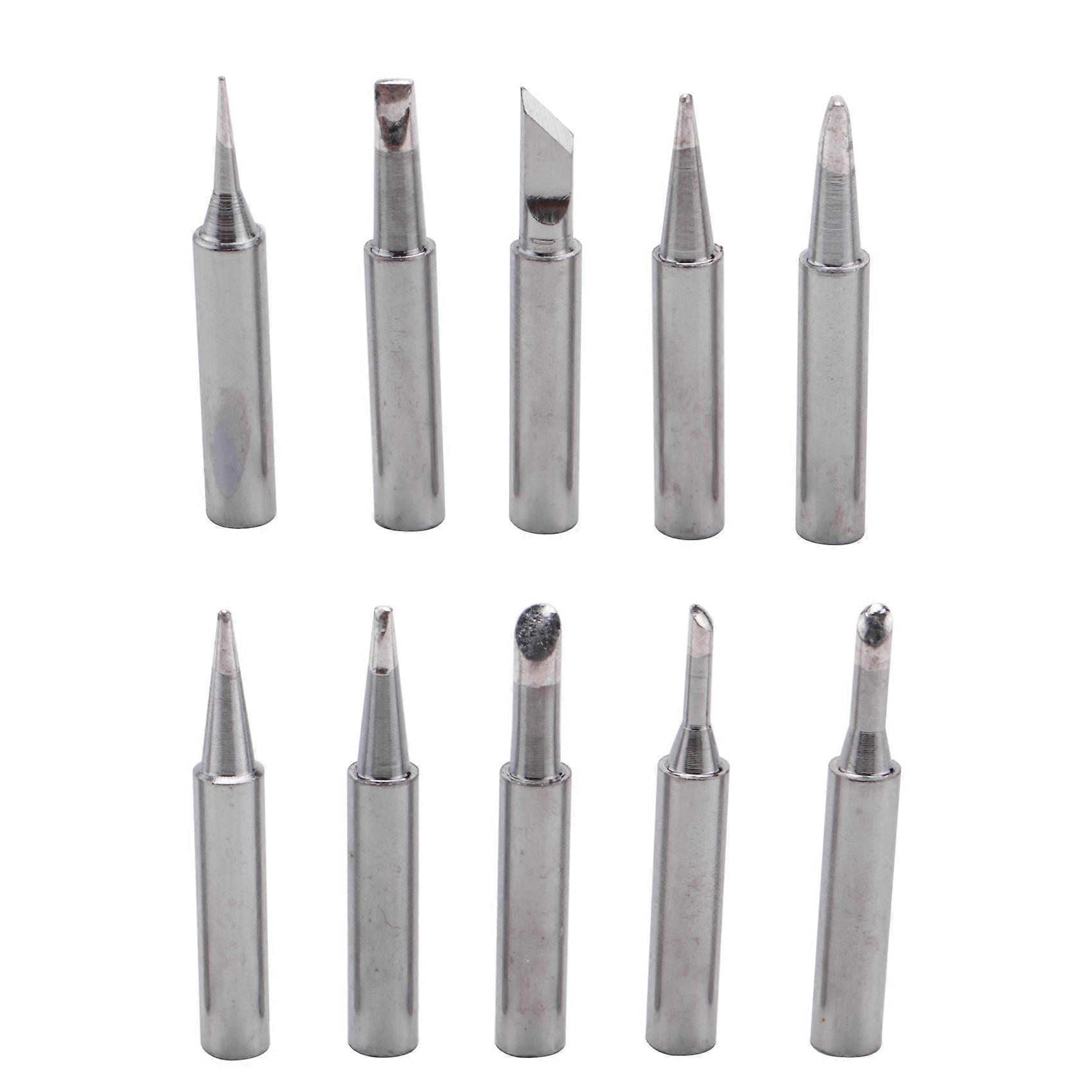 10 Tip Set Tips Soldering Tip Set for Soldering Iron 900-T-I/ / 1.6D/ 2.4D/ 3.0D/ 2C/ 3C/ 4C NEW