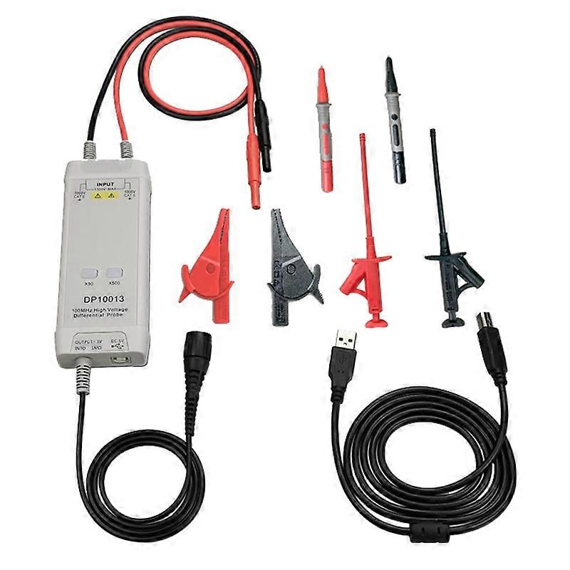 USB Oscilloscope High Voltage Differential Probe Kit for Digital Smart Support Multi-probe Cascade Power Supply JA55