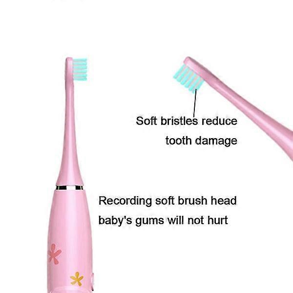 Kids Electric Toothbrushes: 4 Brush Heads, 3 Modes, Memory
