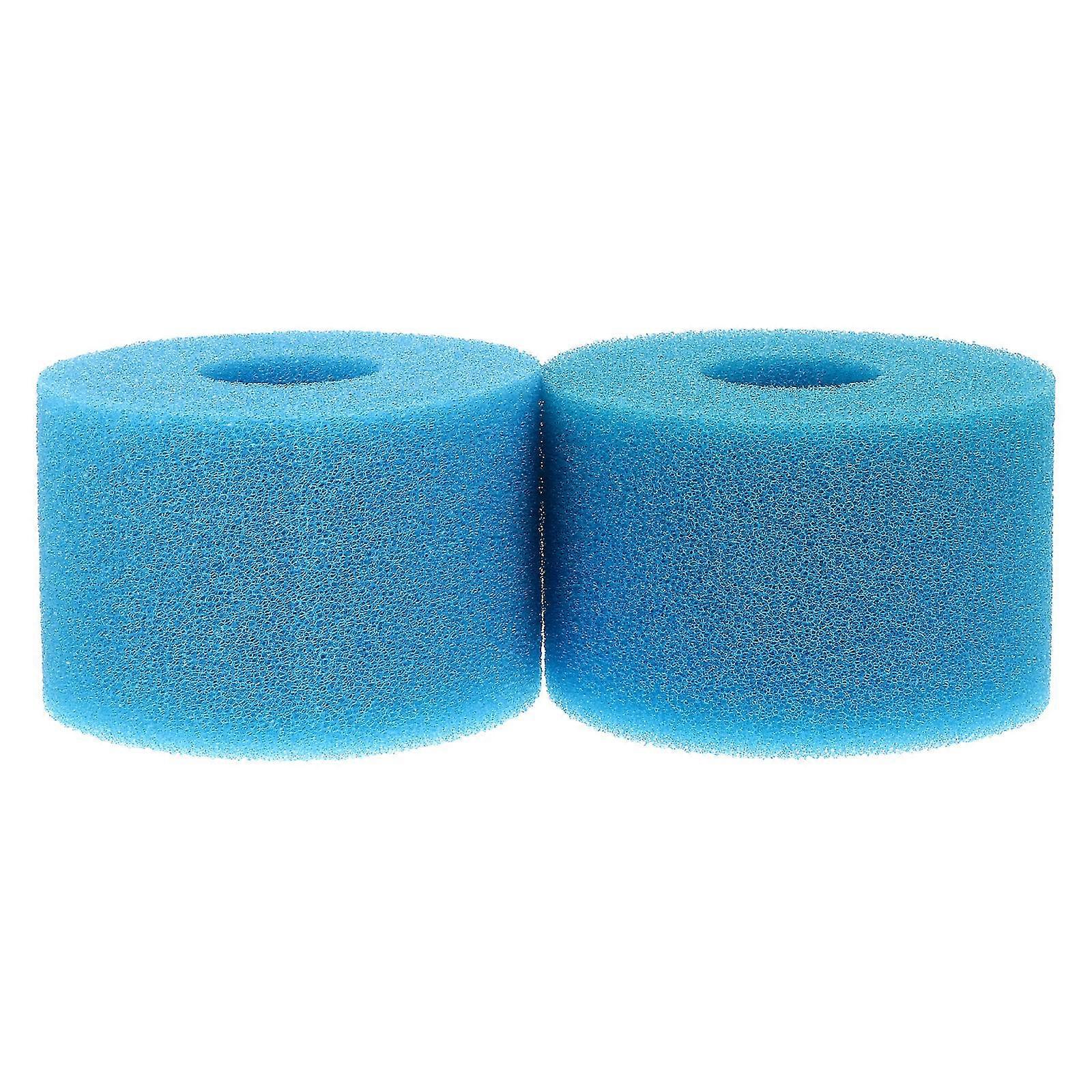 2pcs Swimming Pool Filter Sponge Cartridges Reusable Pool Pump Filters