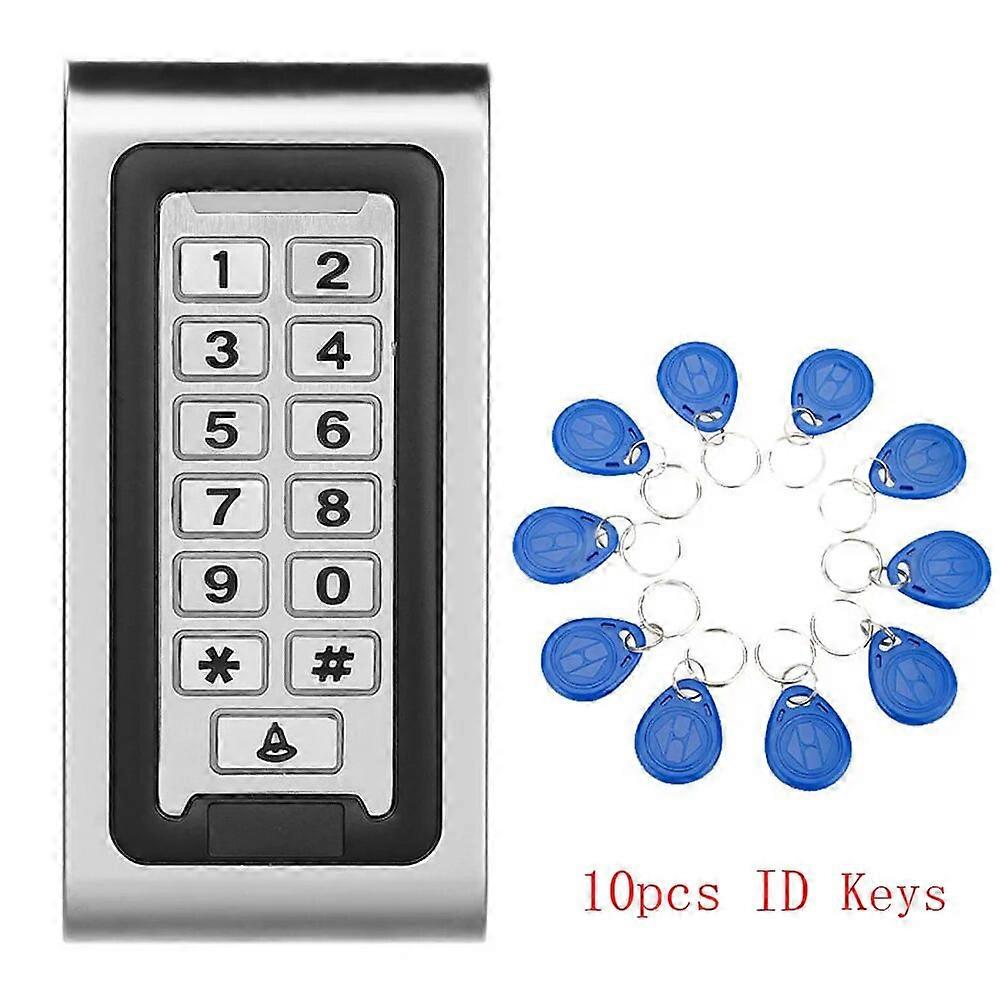 DOOR Waterproof Metal Access Control Keypad With 8000 Users+10 Key Fobs For Door Access Control System