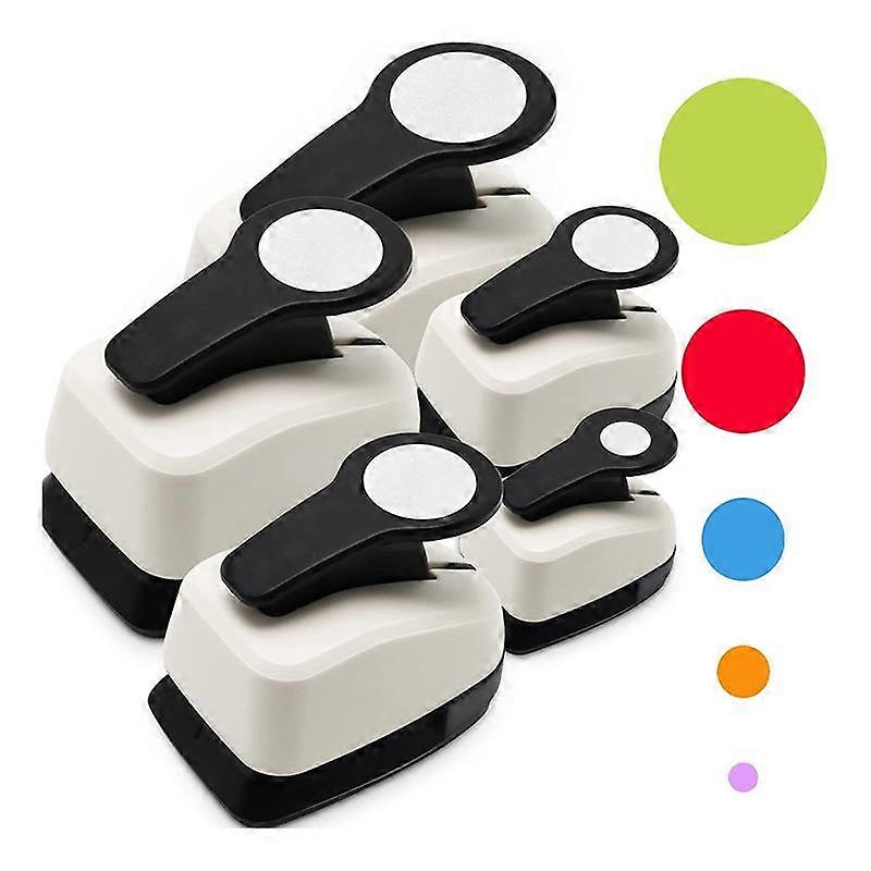 Circle Punch, Circle Hole Punch, Circle Punches for Paper Crafts, Circle Paper Punch, 5Pcs in Diffe