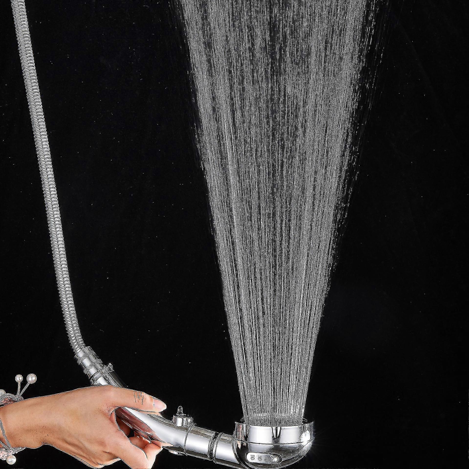 Shower Head In Bathroom, Removable And Washable, Three Levels Adjustable (a)
