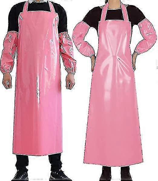 Water And Oil Resistant Bib Apron Apron Practical Apron Chemical Resistant Apron With Sleeves Work Apron Ultra Light Weight