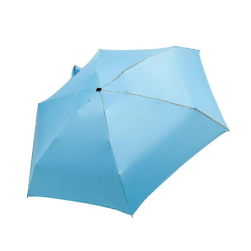Flat Lightweight Umbrella Parasol Folding Sun Umbrella Mini Umbrella