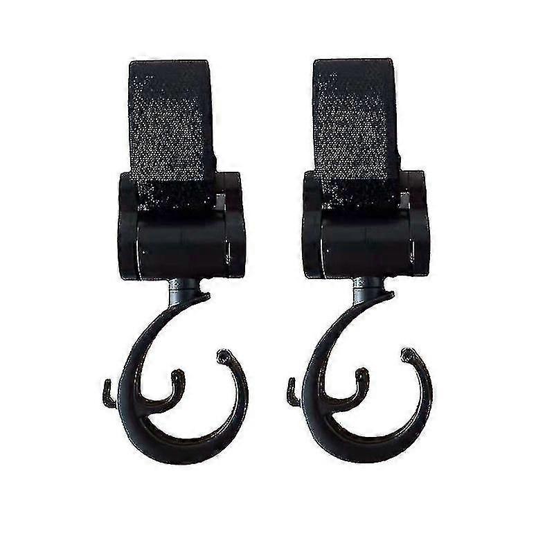 2 Pack Stroller Hooks 360 Degree Rotation